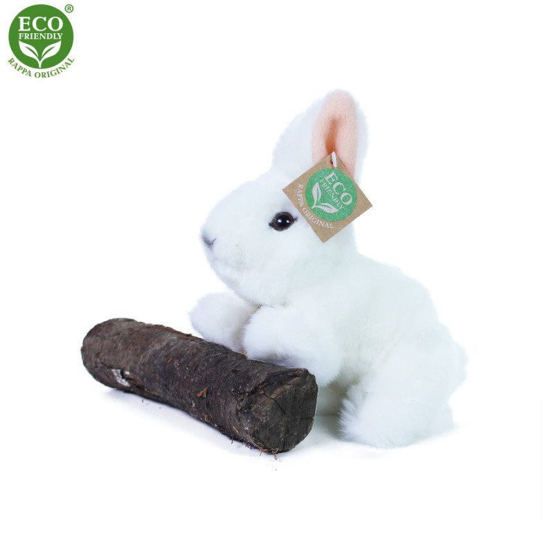 Plyšový králík bílý 16 cm ECO-FRIENDLY