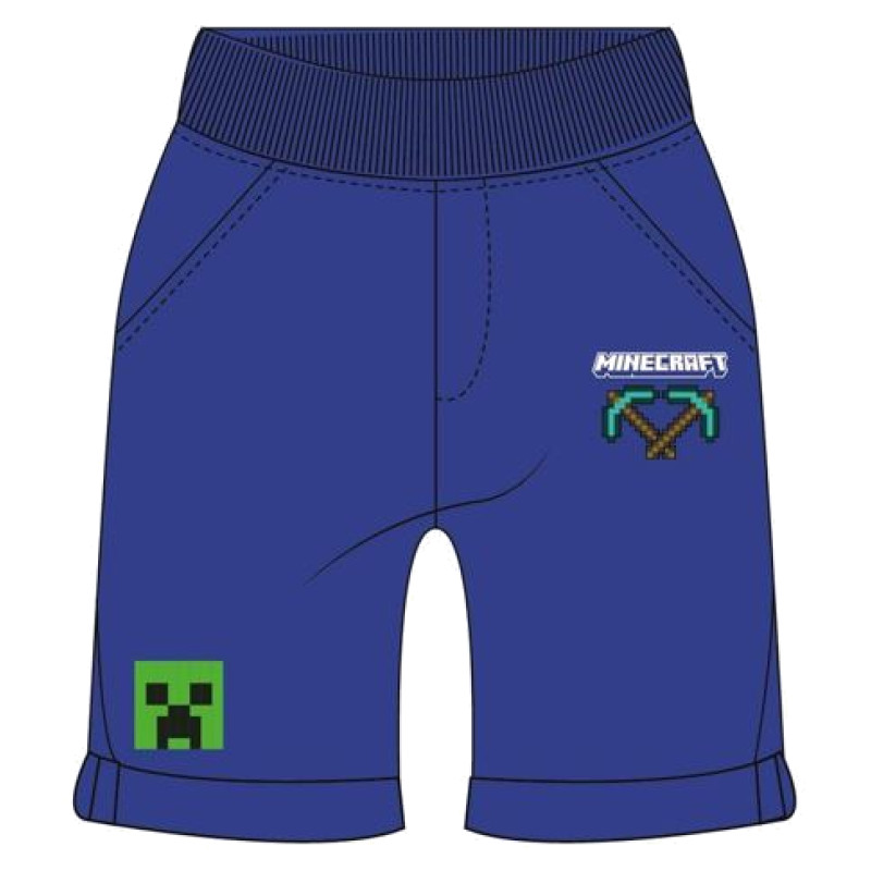 Bermudy Minecraft Creeper modrá