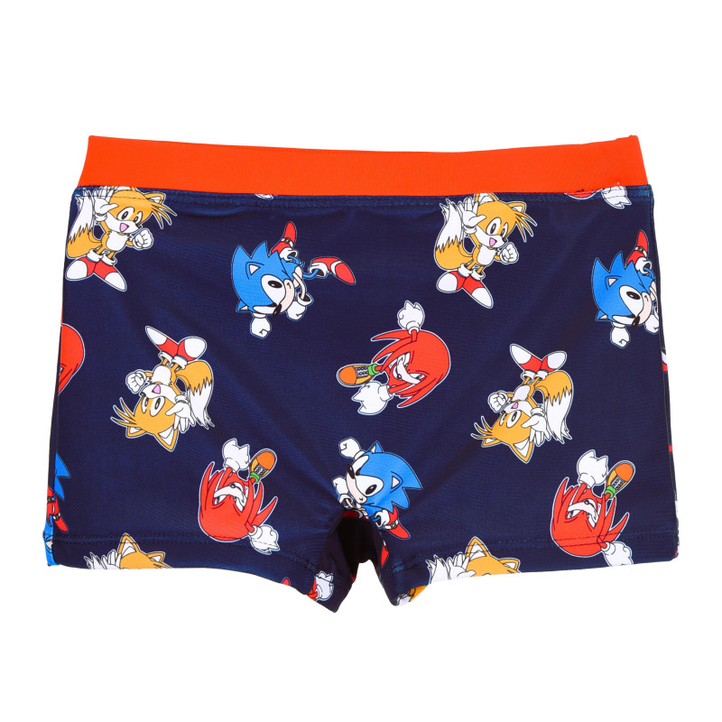 Plavky Sonic Tails a Knuckles Tmavě modrá