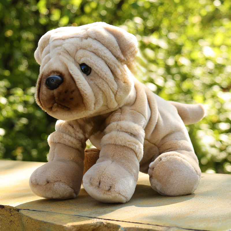 Plyšový pes šarpej 30 cm ECO-FRIENDLY