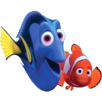 Nemo a Dory