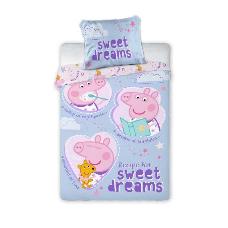 Povlečení do postýlky Peppa Pig sladké sny