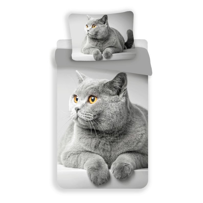 Povlečení Grey cat 3D