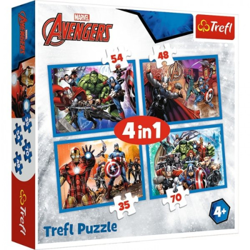 PUZZLE AVENGERS JSME JEDEN TÝM 4v1