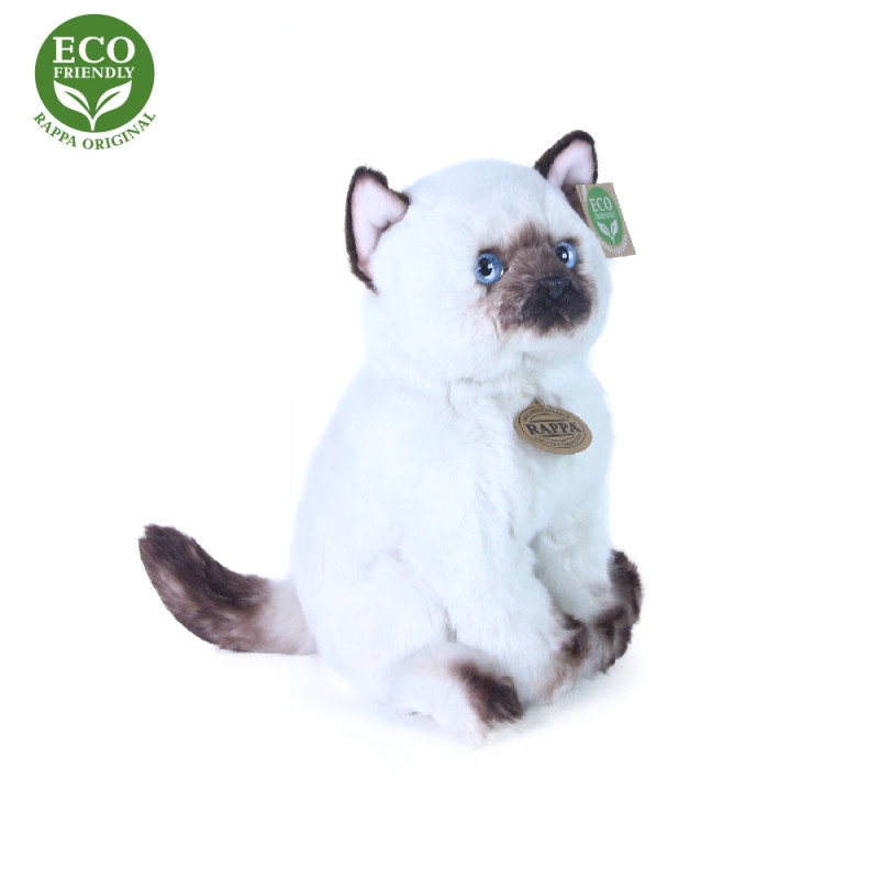 Plyšová kočka siamská 25 cm ECO-FRIENDLY