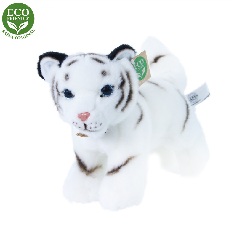 Plyšový tygr bílý mládě 22 cm ECO-FRIENDLY