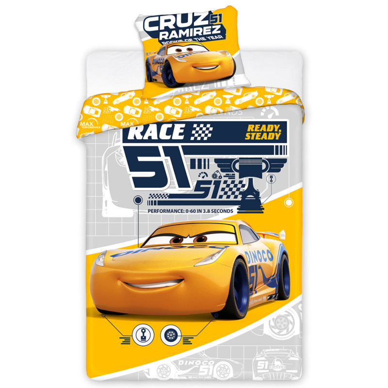 Povlečení Cars 3 Dinoco Cruz Ramirez