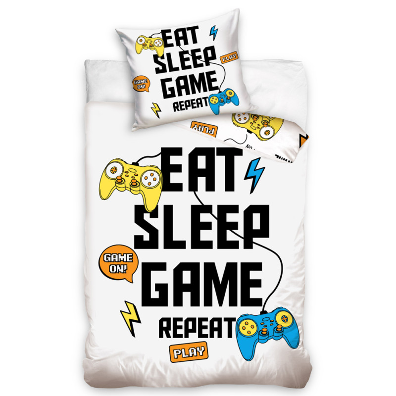 Povlečení Eat Sleep Game Repeat