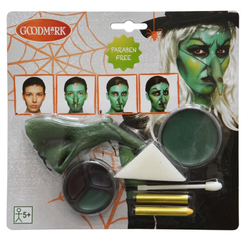 Sada make-up kompletní horor - čarodějnice