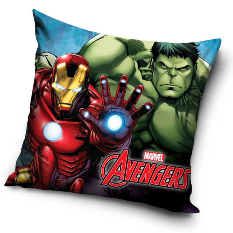 Povlak na polštářek Avengers Hulk a Iron-Man