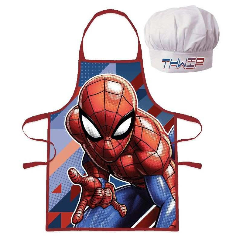 Zástěra s kuchařskou čepicí Spiderman