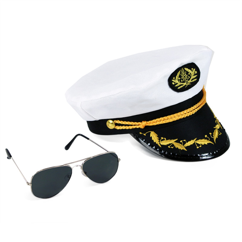 Kapitán čepice s brýlemi