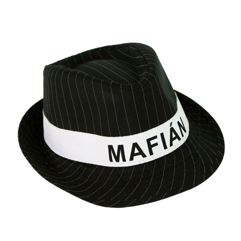 Klobouk s nápisem mafián