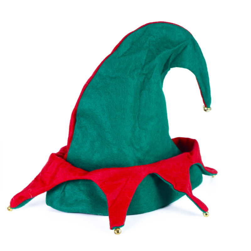Vánoční čepice elf s rolničkami