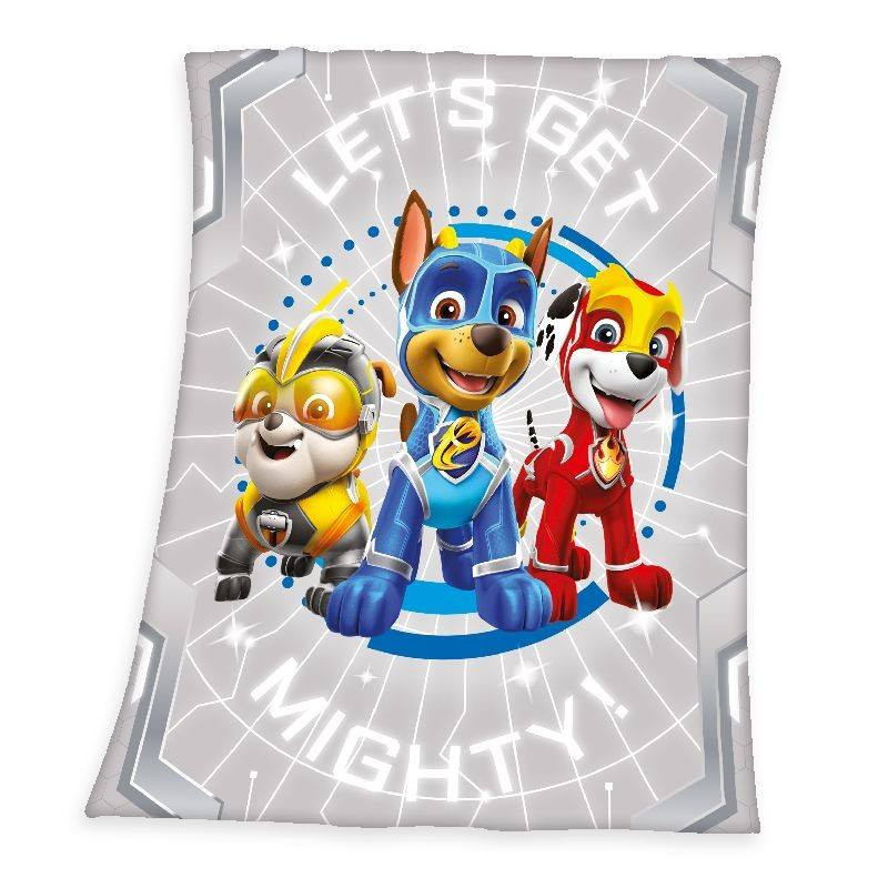 Deka Paw Patrol mocná štěňata šedá