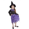 Kostým čarodějnice s netopýry a kloboukem