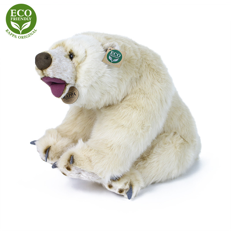 Plyšový lední medvěd sedící 43 cm ECO