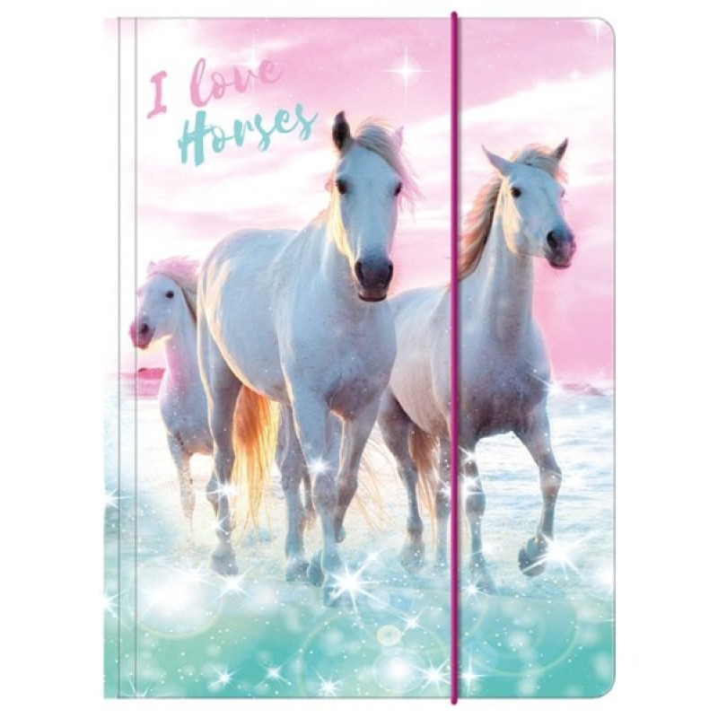 DESKY NA SEŠITY A4 KONĚ I LOVE HORSES