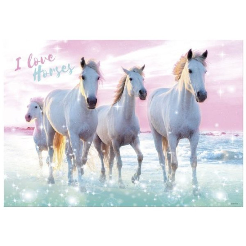 PODLOŽKA NA STŮL KONĚ I LOVE HORSES