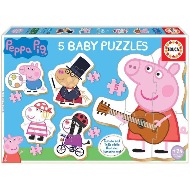 PUZZLE BABY PEPPA PIG 5v1