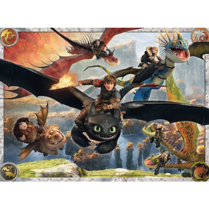 PUZZLE JAK VYCVIČIT DRAKA XXL 150 dílků