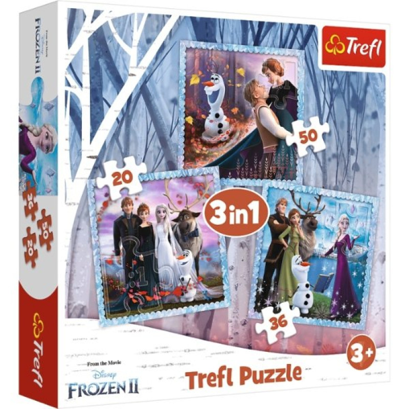 PUZZLE Ledové Království 3v1