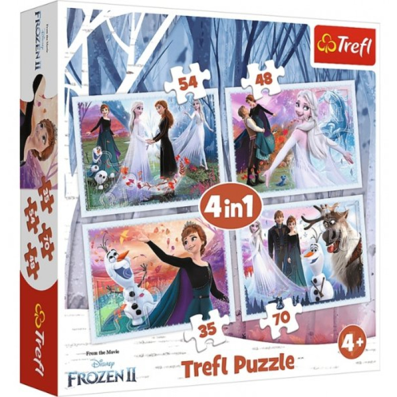 PUZZLE Ledové Království 4v1