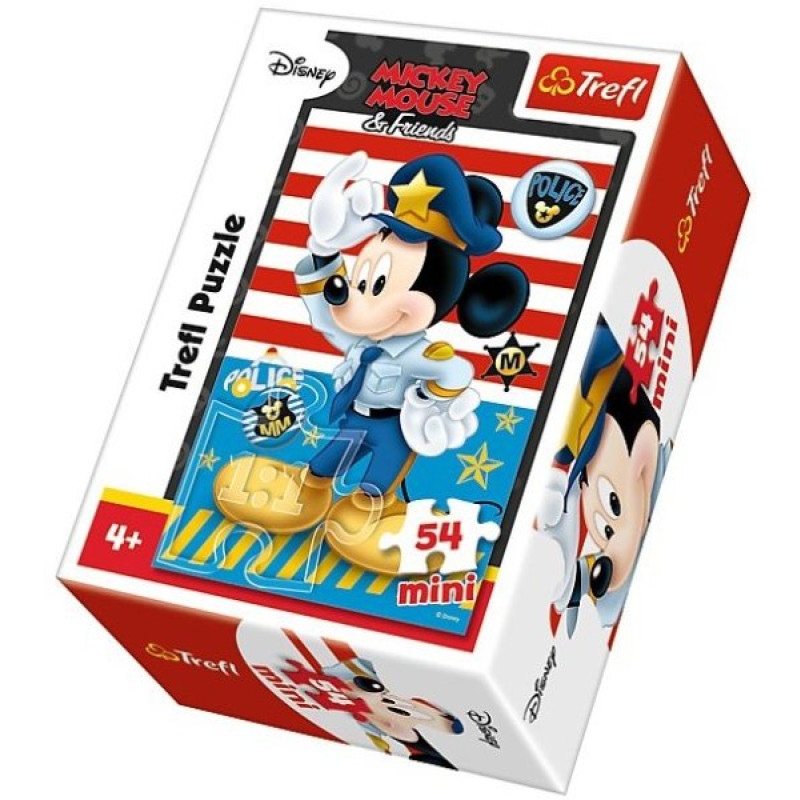 PUZZLE MICKEY MOUSE Policista 54 dílků