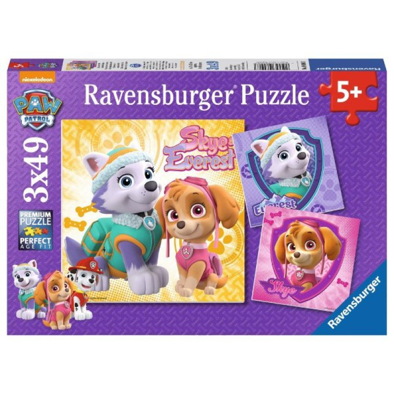 PUZZLE PAW PATROL 3x49 dílků