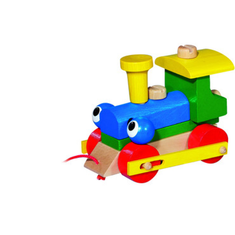 Dřevěná mrkací mašinka