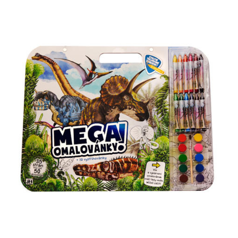 Omalovánka mega set Dinosaurus