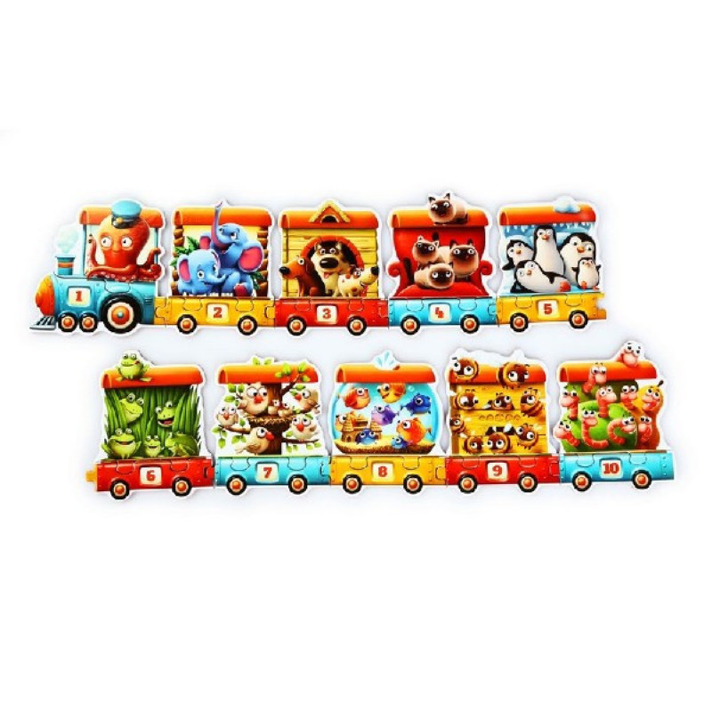 Vlak 94 cm  - naučné puzzle 20 dílů