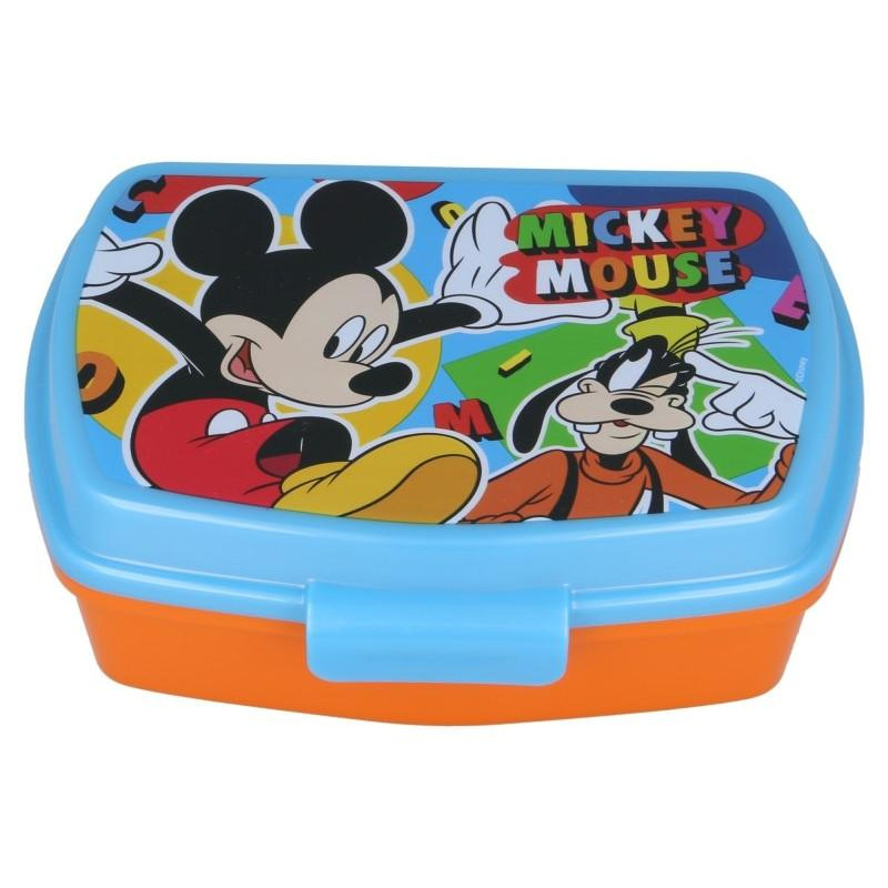 BOX NA SVAČINU MICKEY modro-oranžová