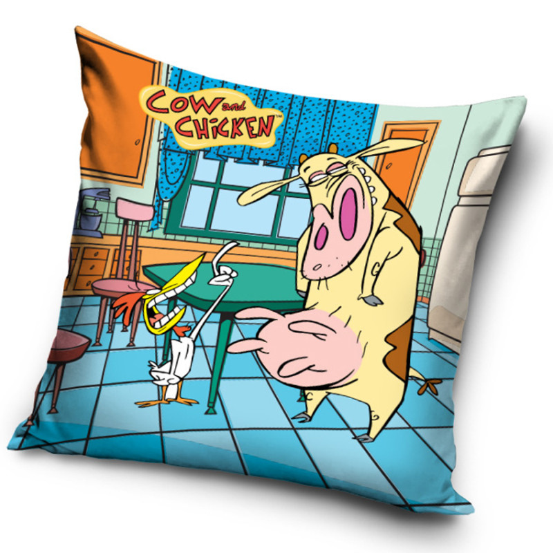 Povlak na polštářek Cow and Chicken Tak poslouchej kámo