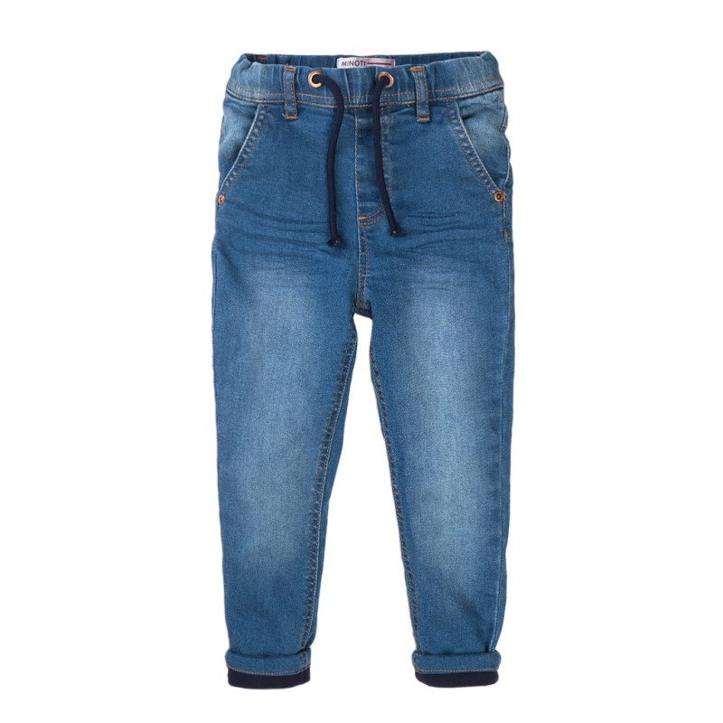 Kalhoty podšité džínové s elastanem