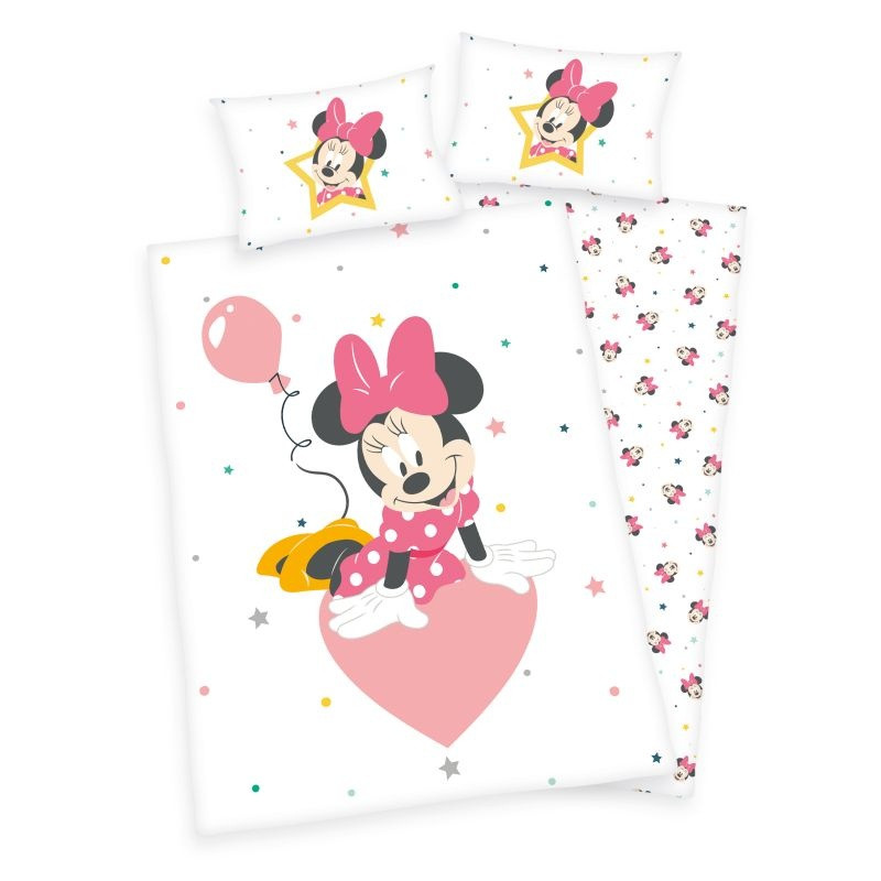 Povlečení do postýlky Minnie baby  Bio flanel