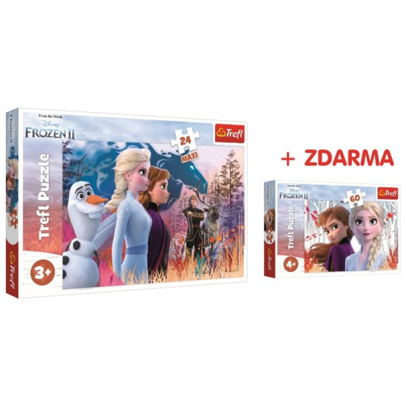 PUZZLE FROZEN 2 MAXI 24 dílků + PUZZLE Frozen 60 dílků