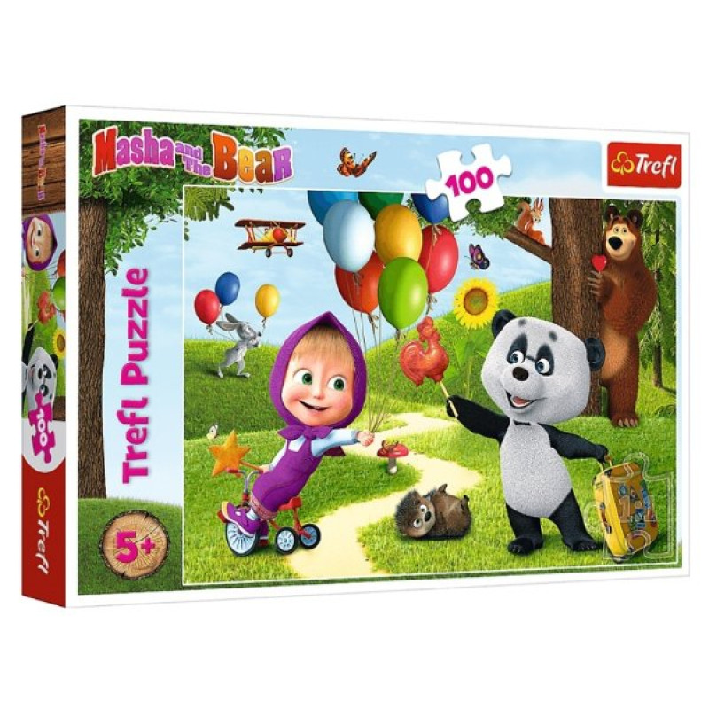 PUZZLE MÁŠA A MEDVĚD 100 dílků