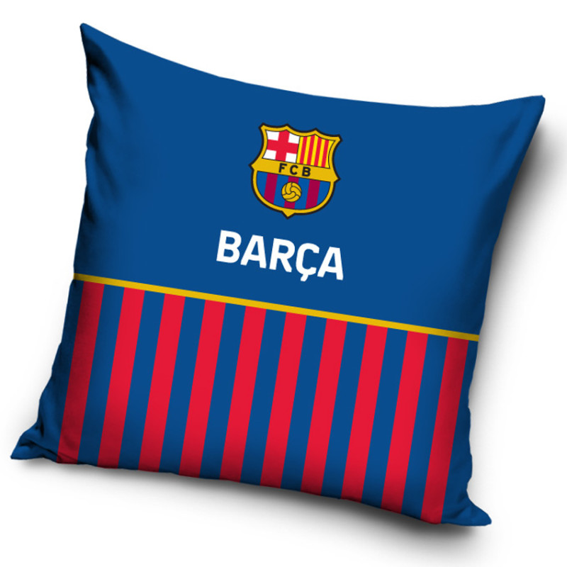 Povlak na polštářek FC Barcelona Half of Stripes
