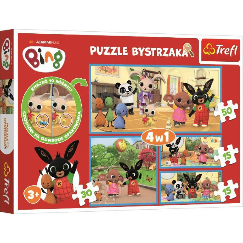 PUZZLE Králíček BING 4v1