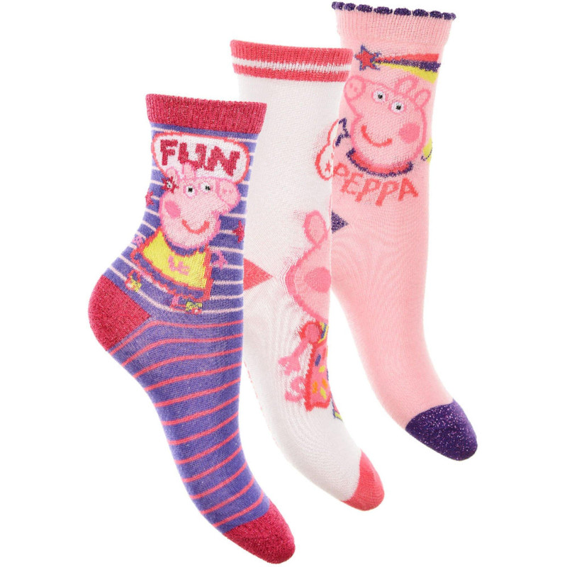 PONOŽKY PEPPA PIG 3 ks