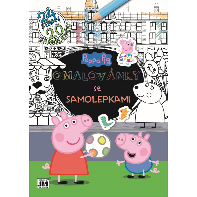 Cvičebnice se samolepkami A4 Prasátko Peppa