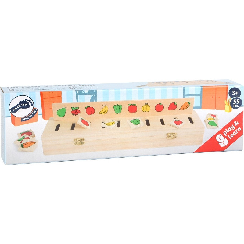 Dřevěná motorická vkládačka třídění