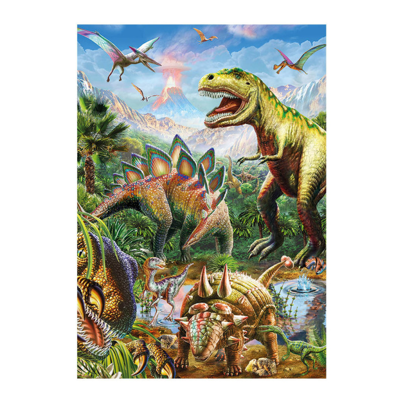 Puzzle Svět Dinosaurů neon 100xl