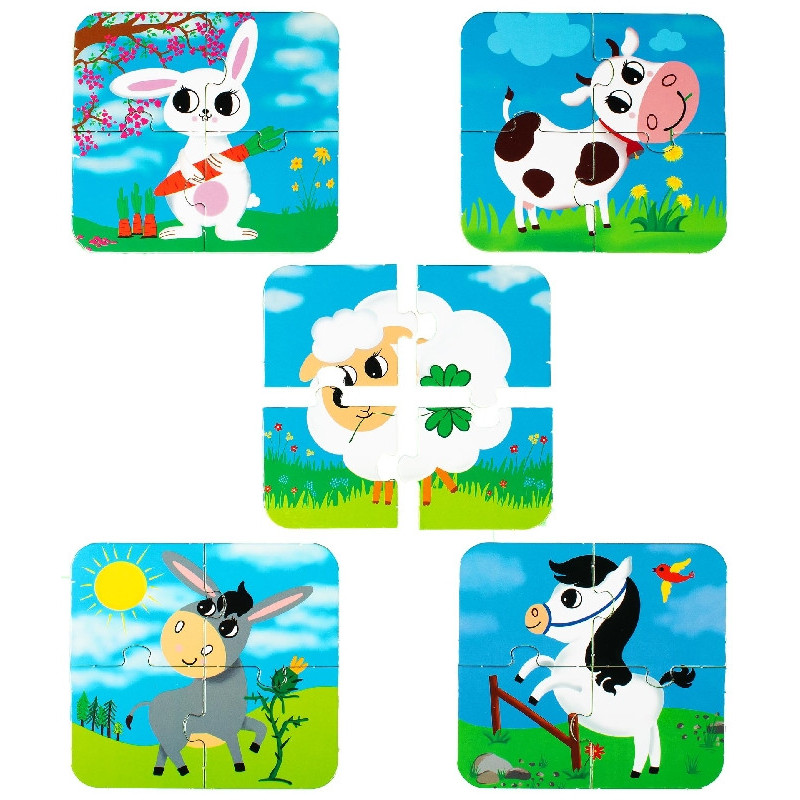 Puzzle zvířátka