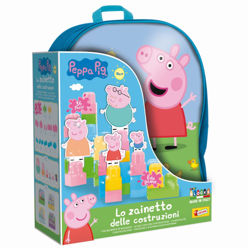 Batoh Peppa Pig - s kostkami a postavičkami