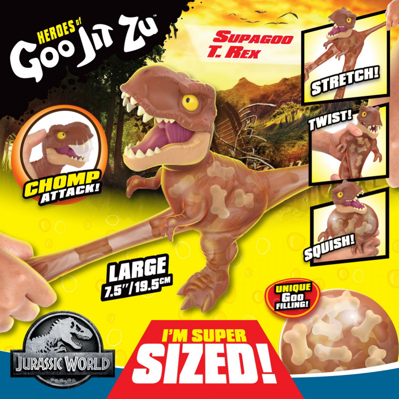 GOO JIT ZU figurka JURSKÝ SVĚT - SUPAGOO T-REX