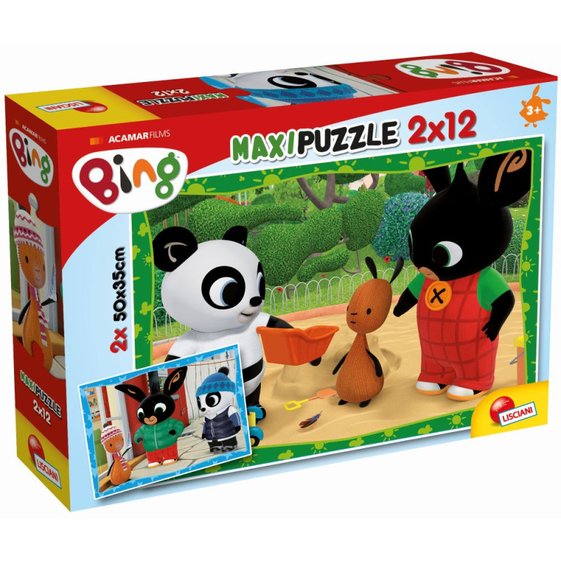 Králíček BING a jeho přátelé - MAXIpuzzle 2x12