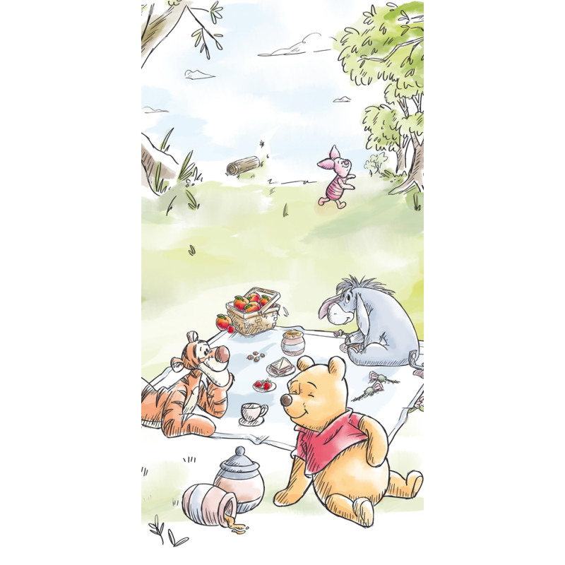 Osuška Medvídek Pú na pikniku s kamarády