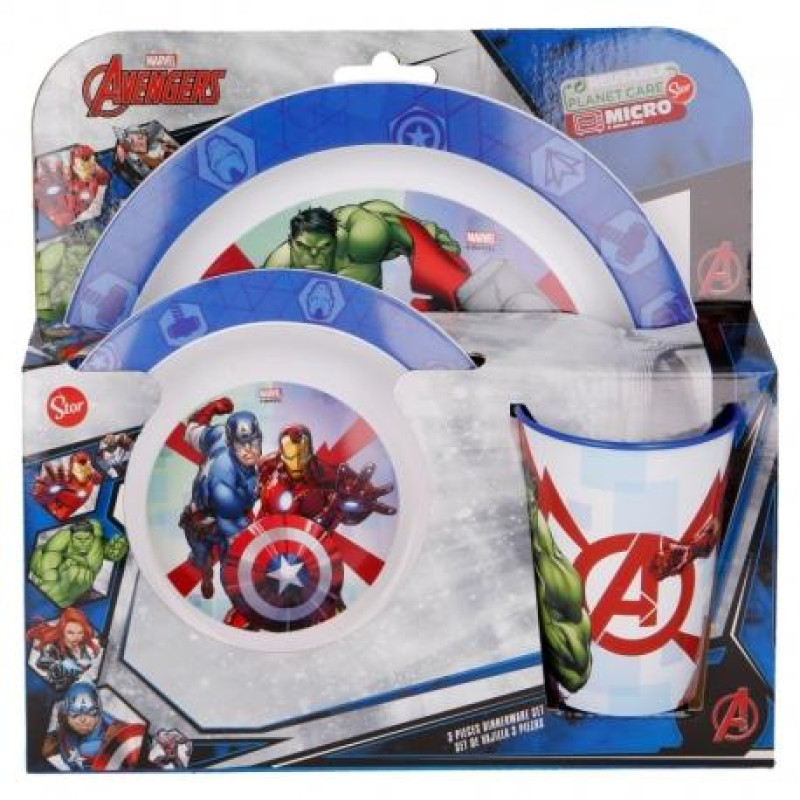 Plastový set Avengers 3-dílný